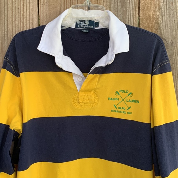 Polo by Ralph Lauren Rugby — Navy and Yellow - Picture 3 of 11